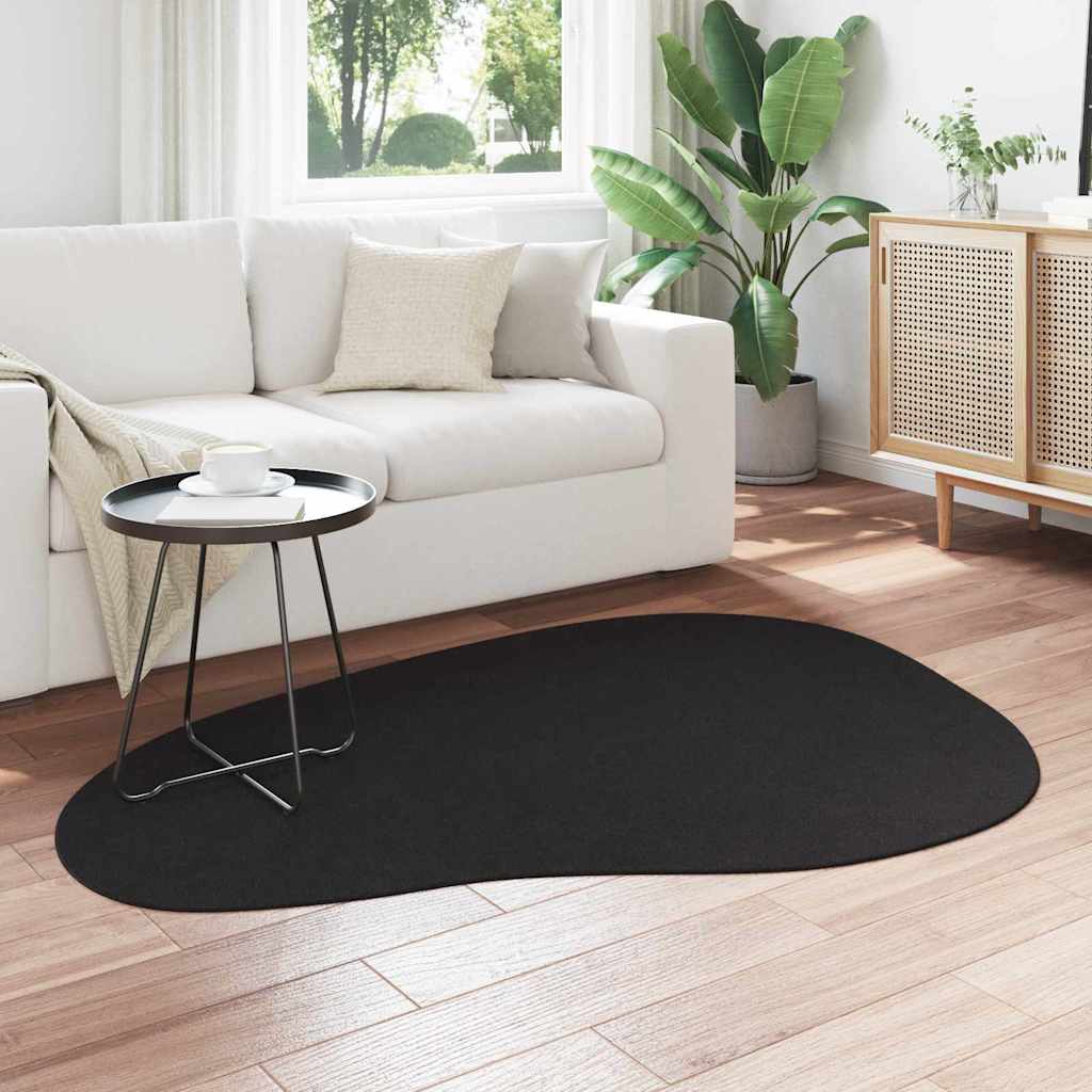 Tæppe HUARTE Sort 120 x 170 cm Polyester