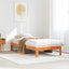 sengeramme uden madras 80x200 cm massivt fyrretræ gyldenbrun