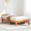 sengeramme uden madras 80x200 cm massivt fyrretræ gyldenbrun
