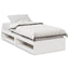 daybed med reol uden madras 100x200 cm massivt fyrretræ hvid
