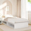 daybed med reol uden madras 100x200 cm massivt fyrretræ hvid