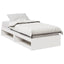 daybed med reol uden madras 100x200 cm massivt fyrretræ hvid