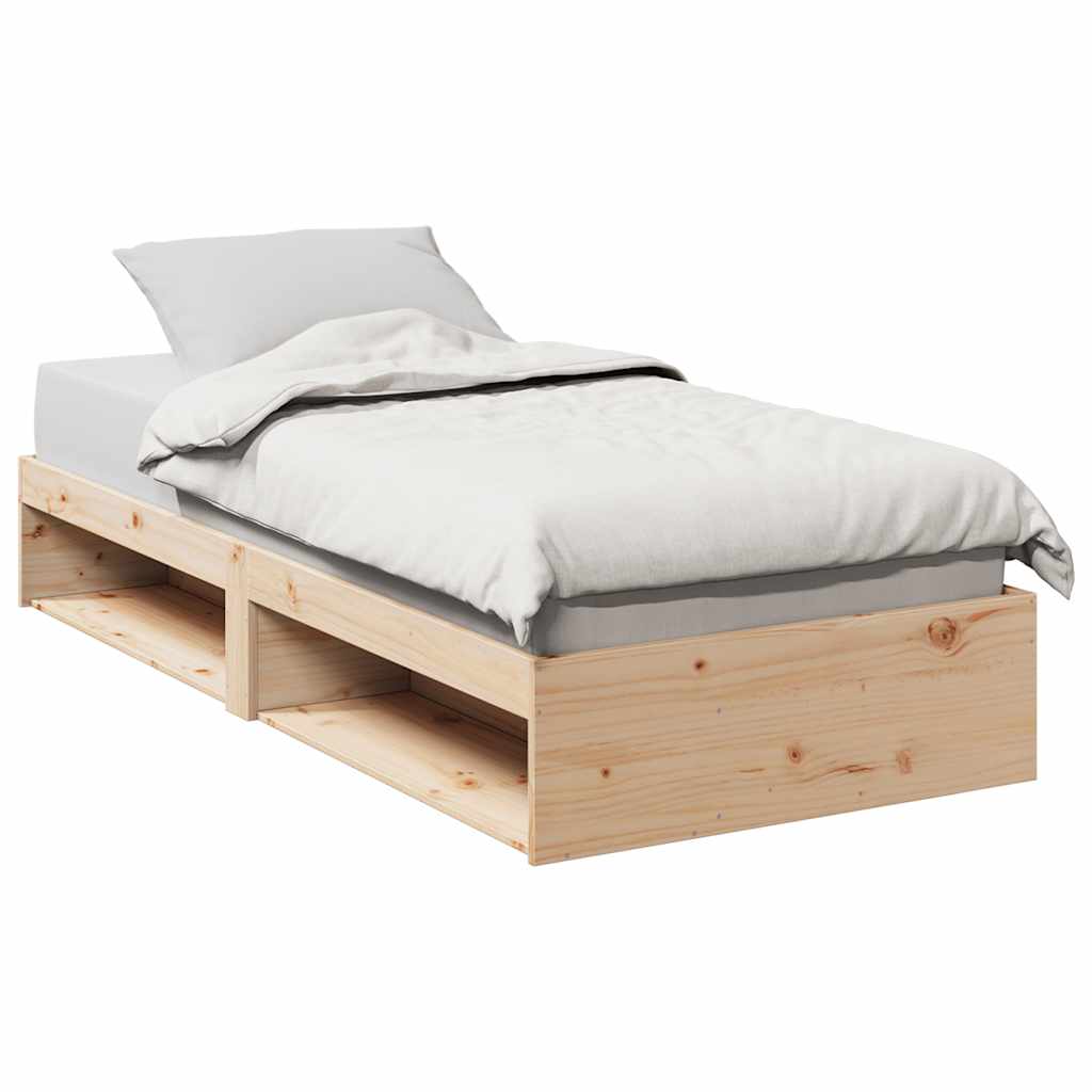 daybed uden madras 90x200 cm massivt fyrretræ