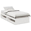 daybed uden madras 90x200 cm massivt fyrretræ hvid
