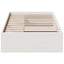 daybed uden madras 80x200 cm massivt fyrretræ hvid