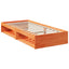 daybed uden madras 80x200 cm massivt fyrretræ gyldenbrun