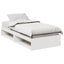 daybed uden madras 90x190 cm massivt fyrretræ hvid