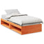 daybed uden madras 90x190 cm massivt fyrretræ gyldenbrun