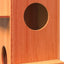 kattehus 43x43x90 cm massivt fyrretræ gyldenbrun