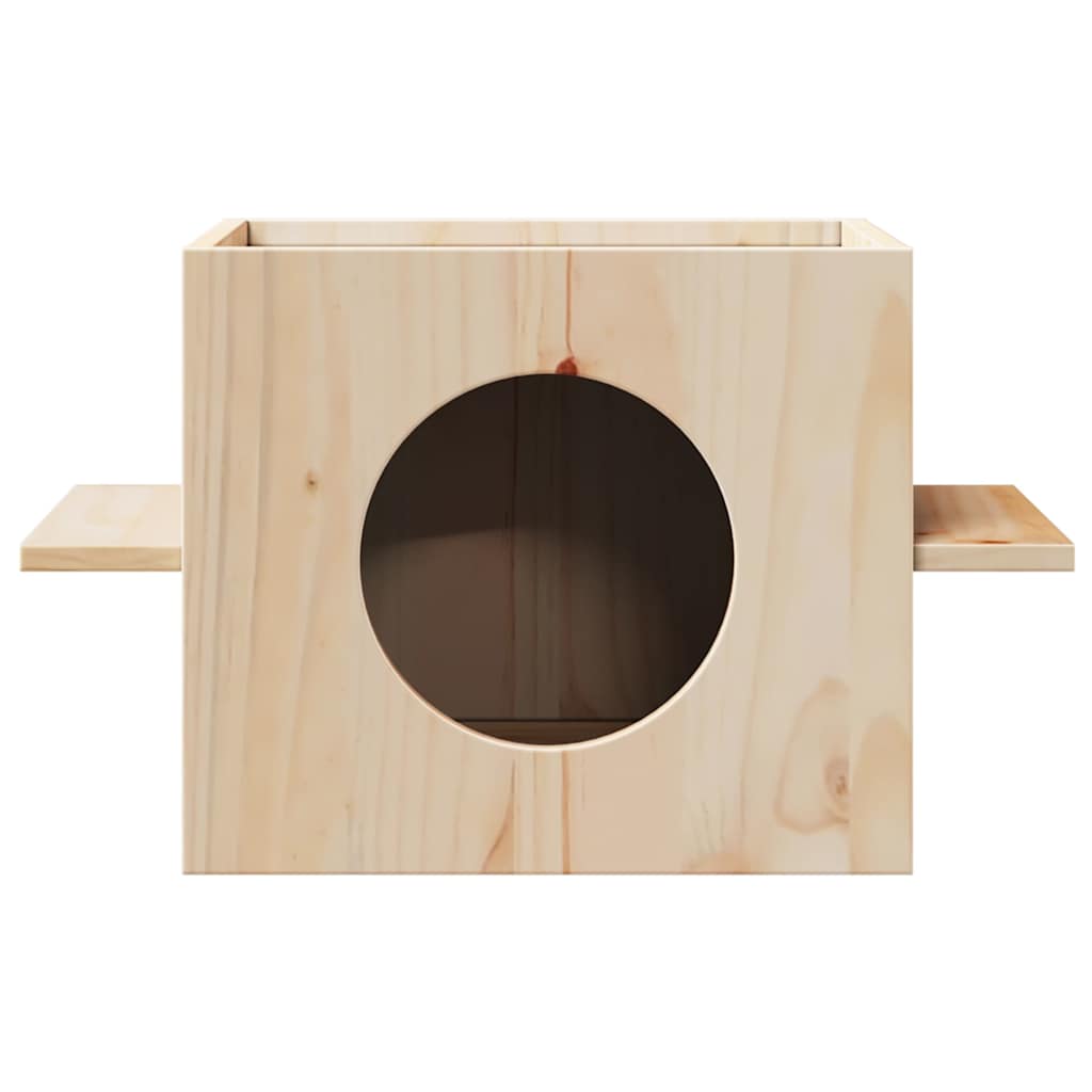 kattehus 51x35x30 cm massivt fyrretræ