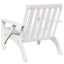 Adirondack-havestole 2 stk. 75x77x77 cm massivt fyrretræ hvid