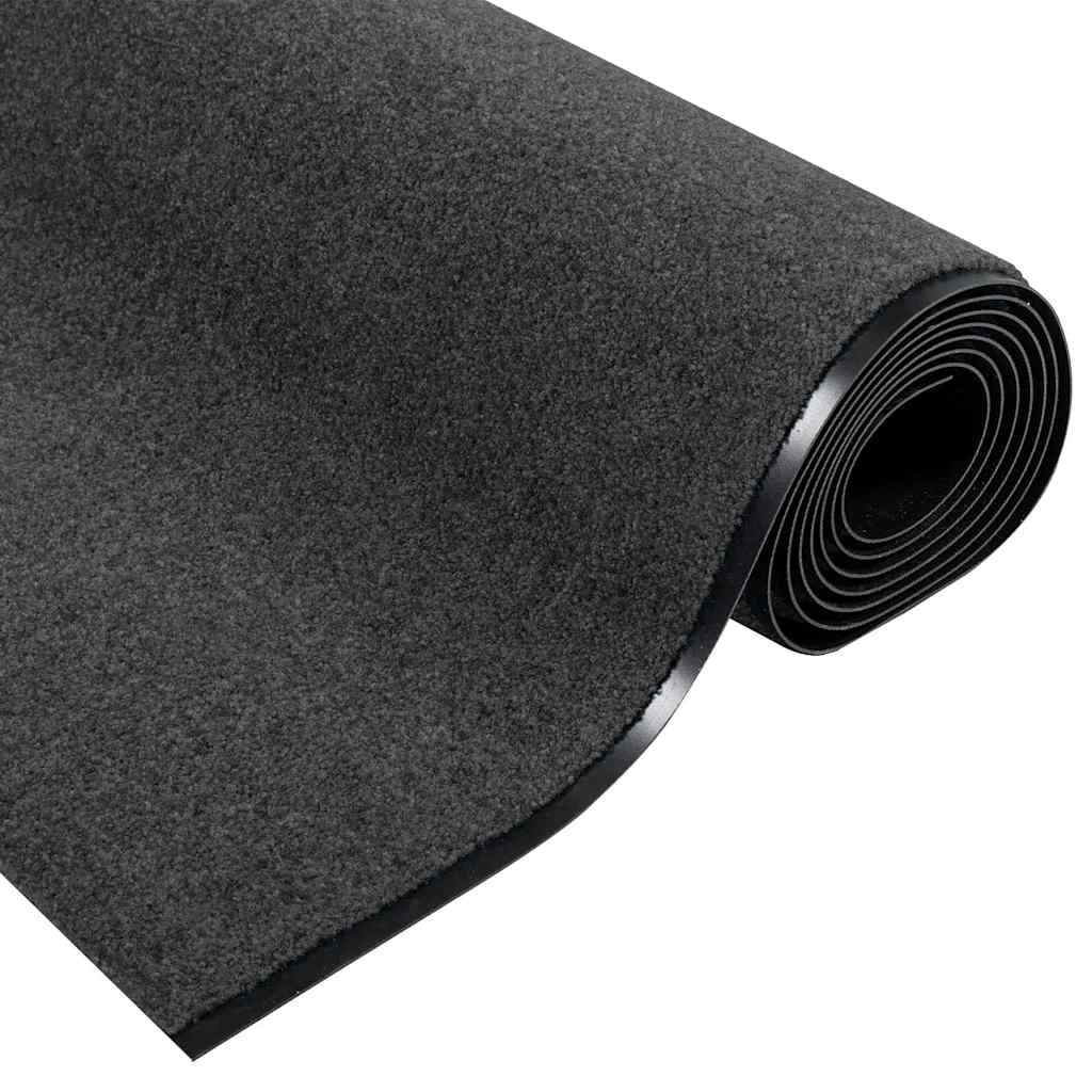Dørmåtte Andet Anthracit og sort 120 x 350 cm Polyamid og PVC