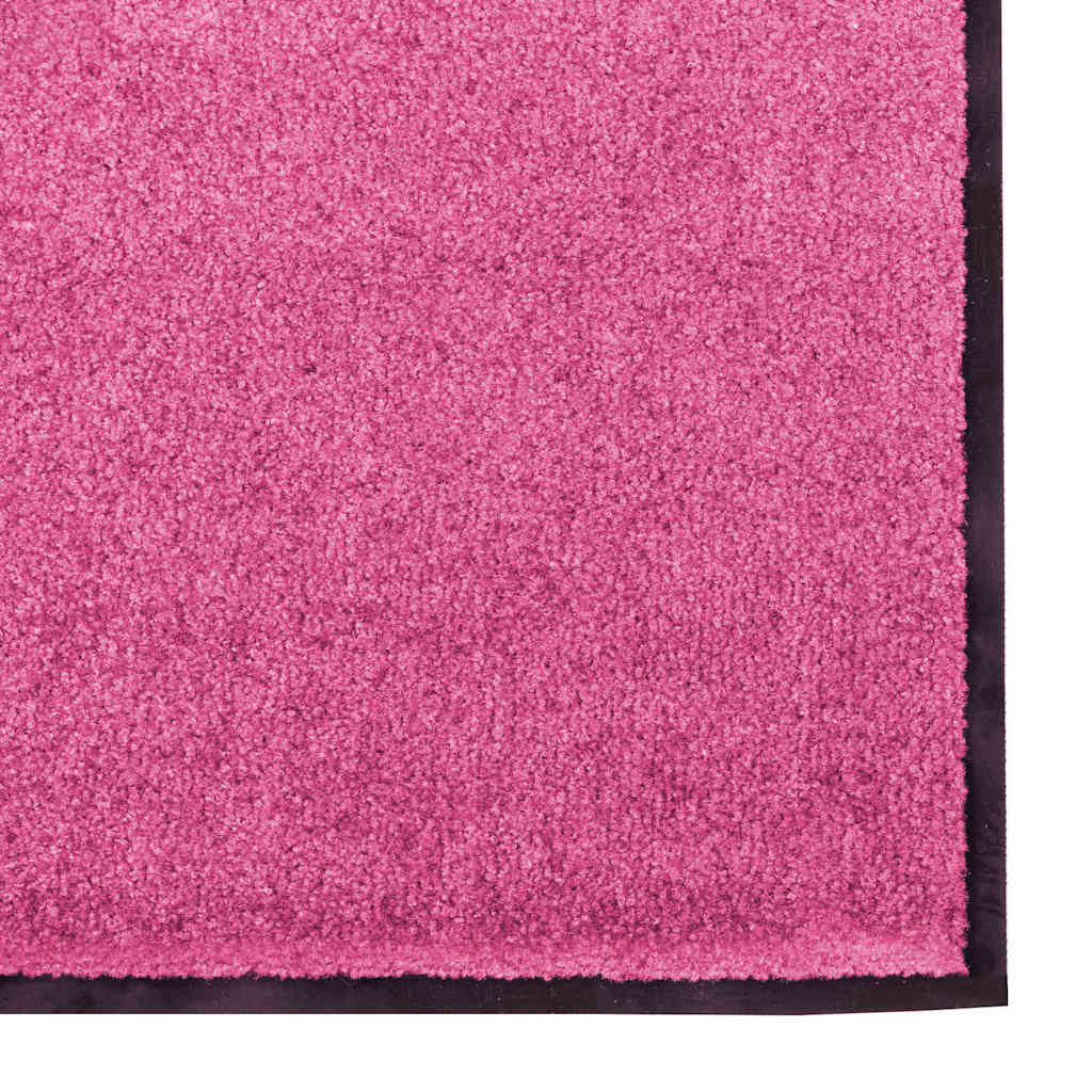 Dørmåtte Pink og Sort 120 x 250 cm 100% polyamid