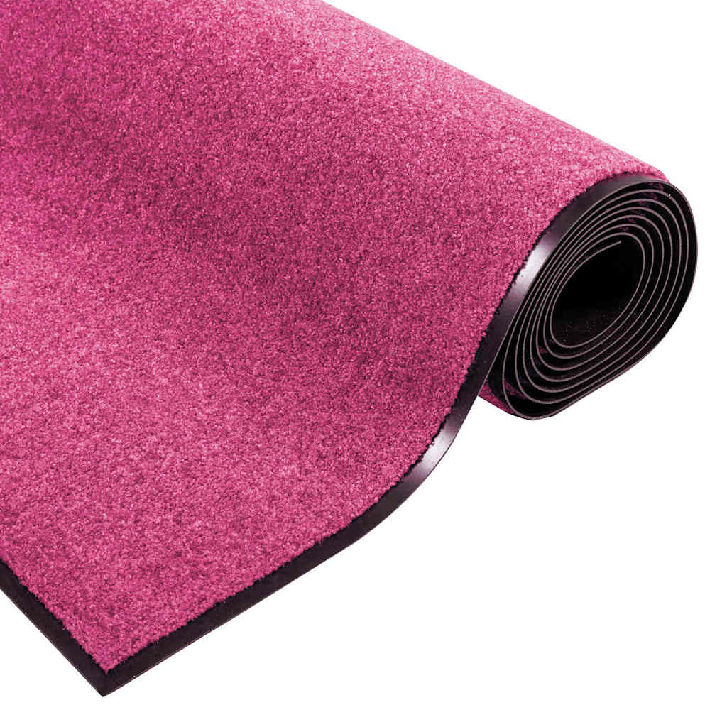 Dørmåtte Pink og Sort 120 x 250 cm 100% polyamid