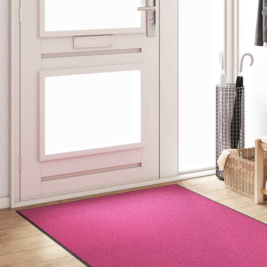 Dørmåtte Pink og Sort 120 x 250 cm 100% polyamid