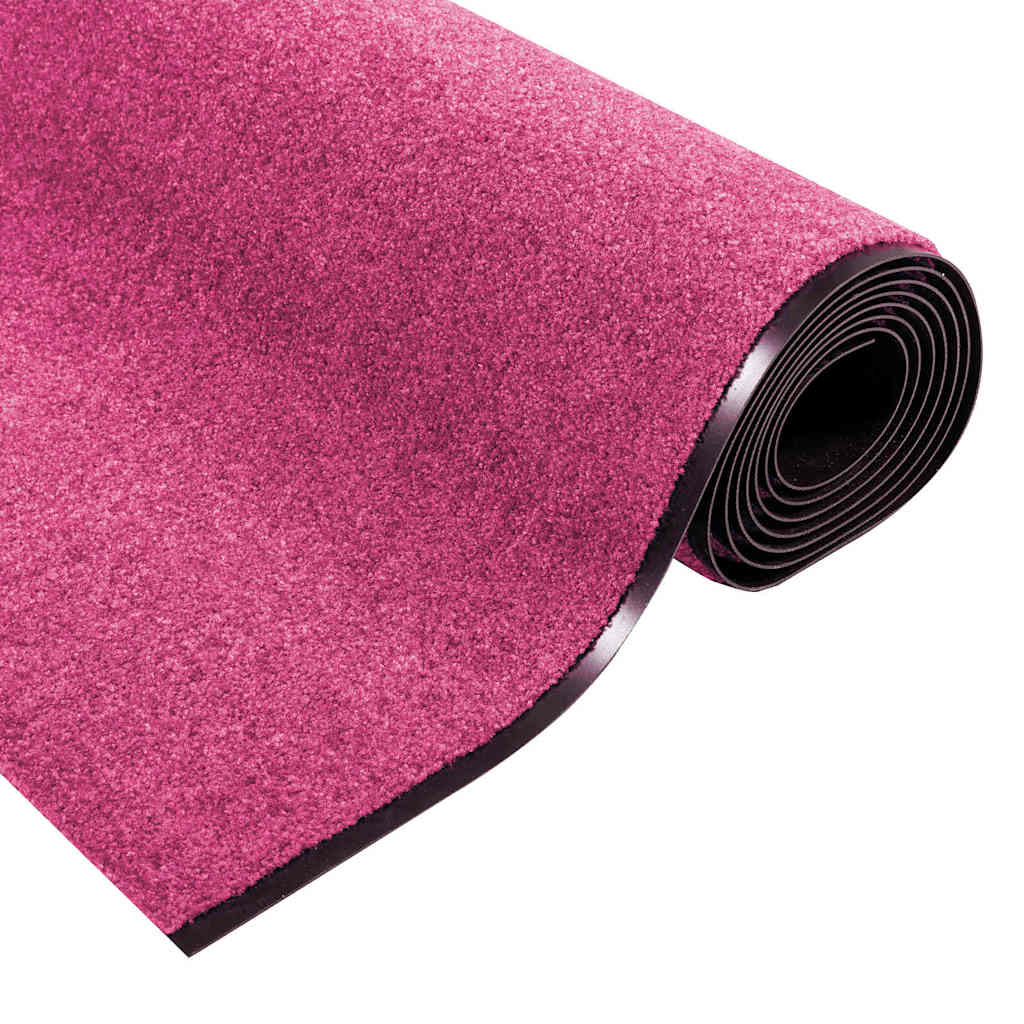 Dørmåtte Andet Pink og Sort 120 x 400 cm Polyamid og PVC