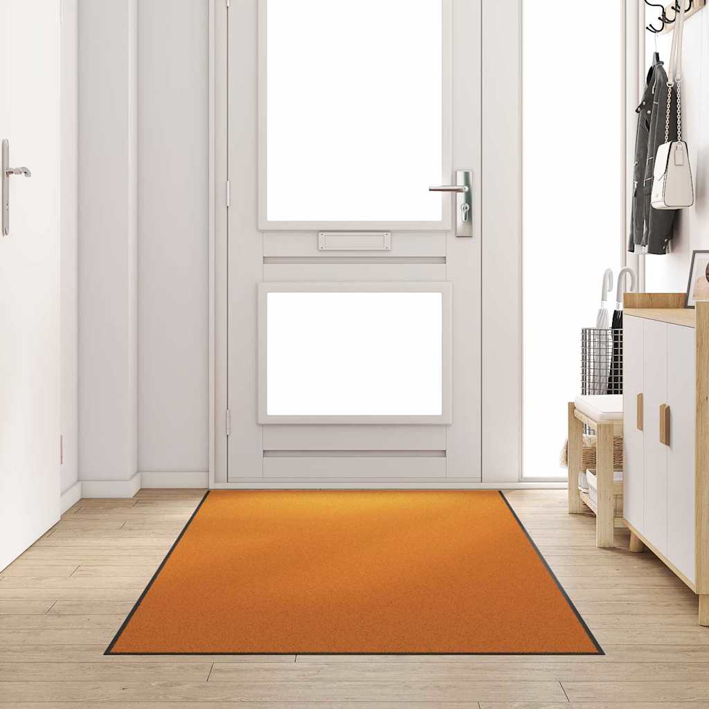 Dørmåtte Orange og Sort 120 x 300 cm 100% polyamid