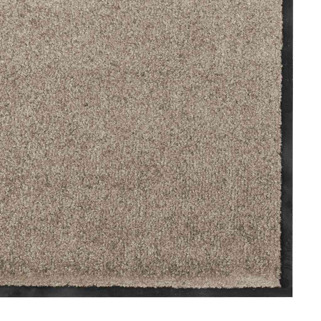 Dørmåtte Beige og sort 60 x 180 cm 100% polyamid