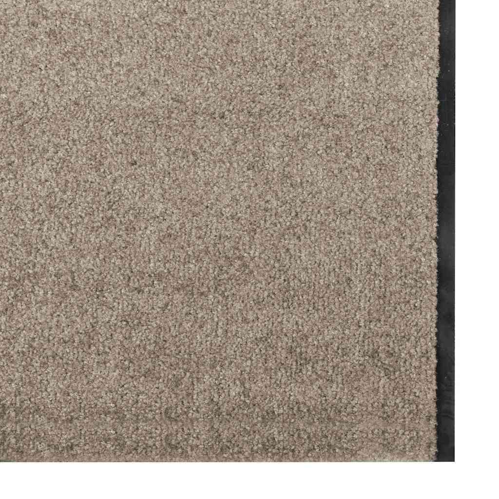 Dørmåtte Beige og sort 120 x 350 cm 100% polyamid