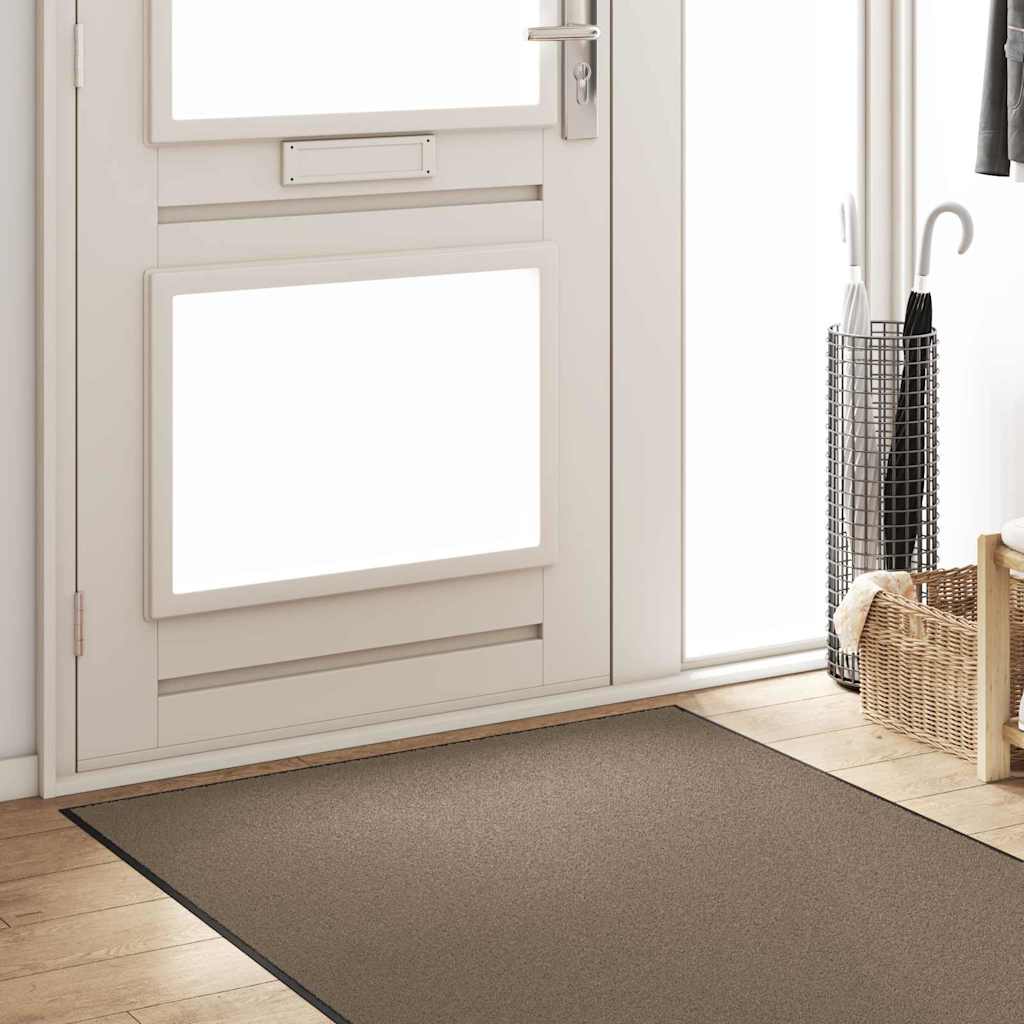 Dørmåtte Beige og sort 120 x 350 cm 100% polyamid
