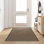 Dørmåtte Beige og sort 120 x 350 cm 100% polyamid