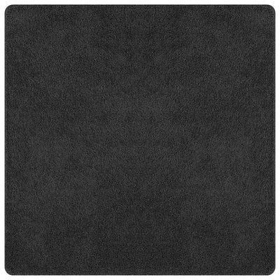 Anti-slip Shaggy tæppe Mørkegrå 200 x 200 cm PP