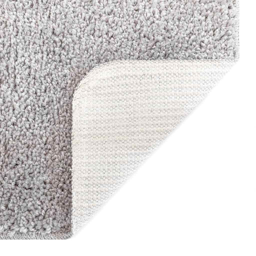 Anti-slip Shaggy tæppe Grå 160 x 160 cm PP