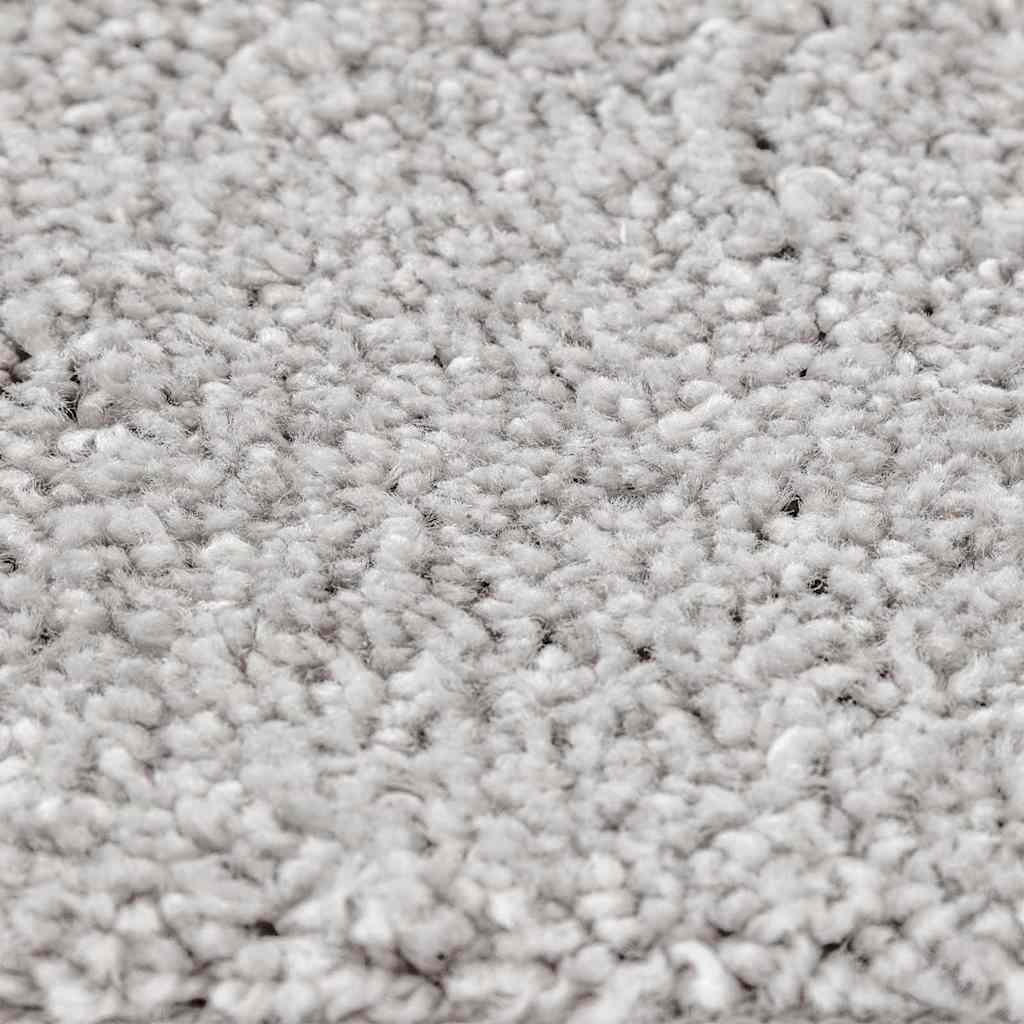 Anti-slip Shaggy tæppe Grå 160 x 160 cm PP