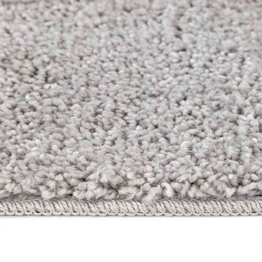 Anti-slip Shaggy tæppe Grå 160 x 160 cm PP