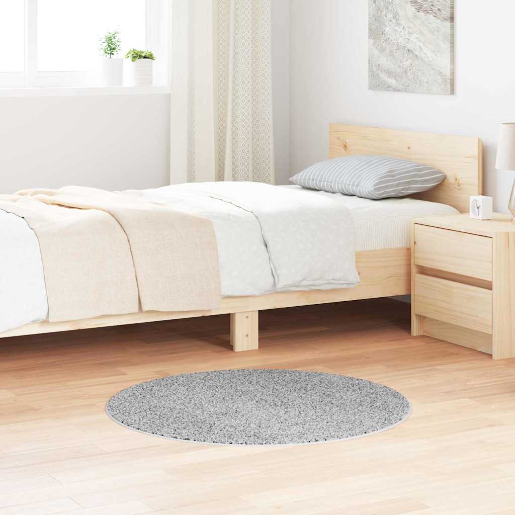 Anti-slip Shaggy tæppe Grå 90 x 90 cm PP billede