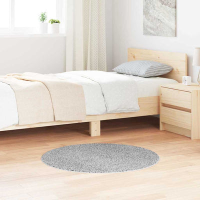 Anti-slip Shaggy tæppe Grå 90 x 90 cm PP