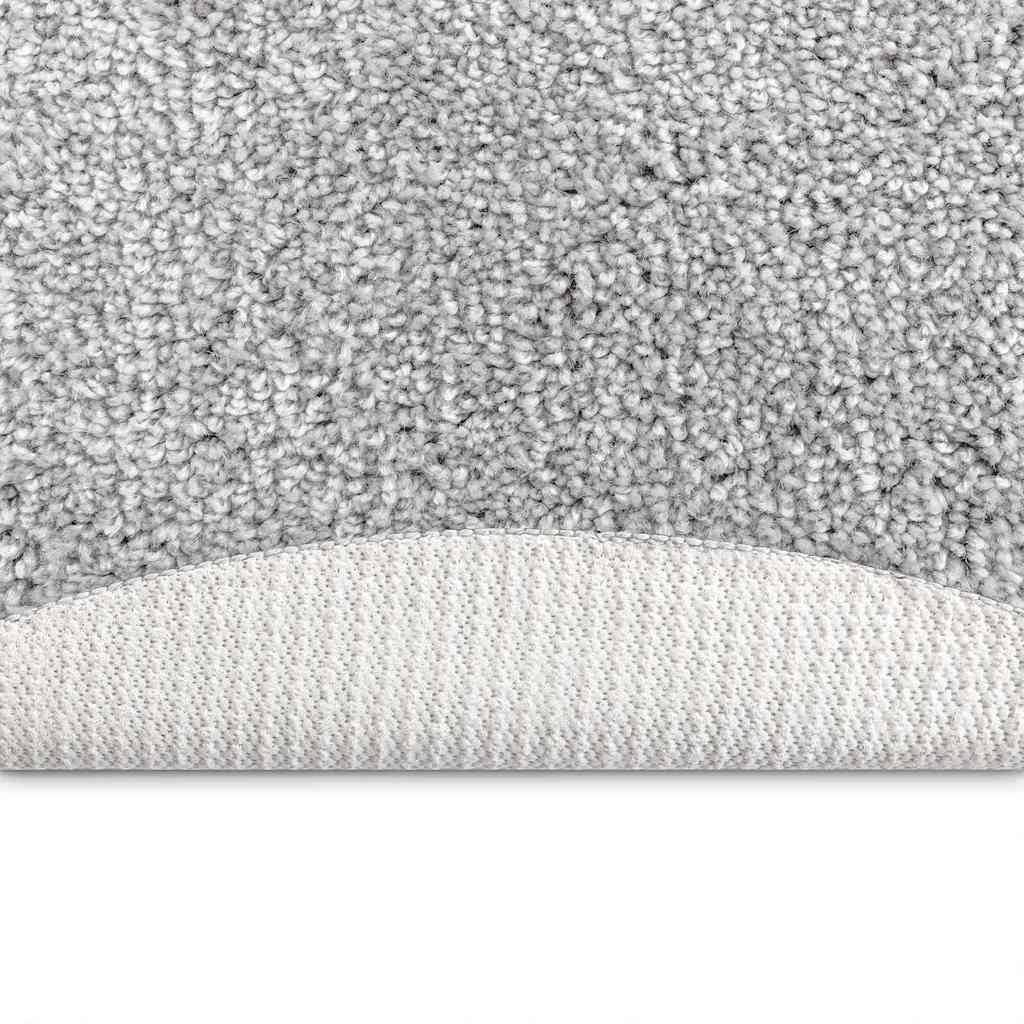 Anti-slip Shaggy tæppe Grå 120 x 120 cm PP