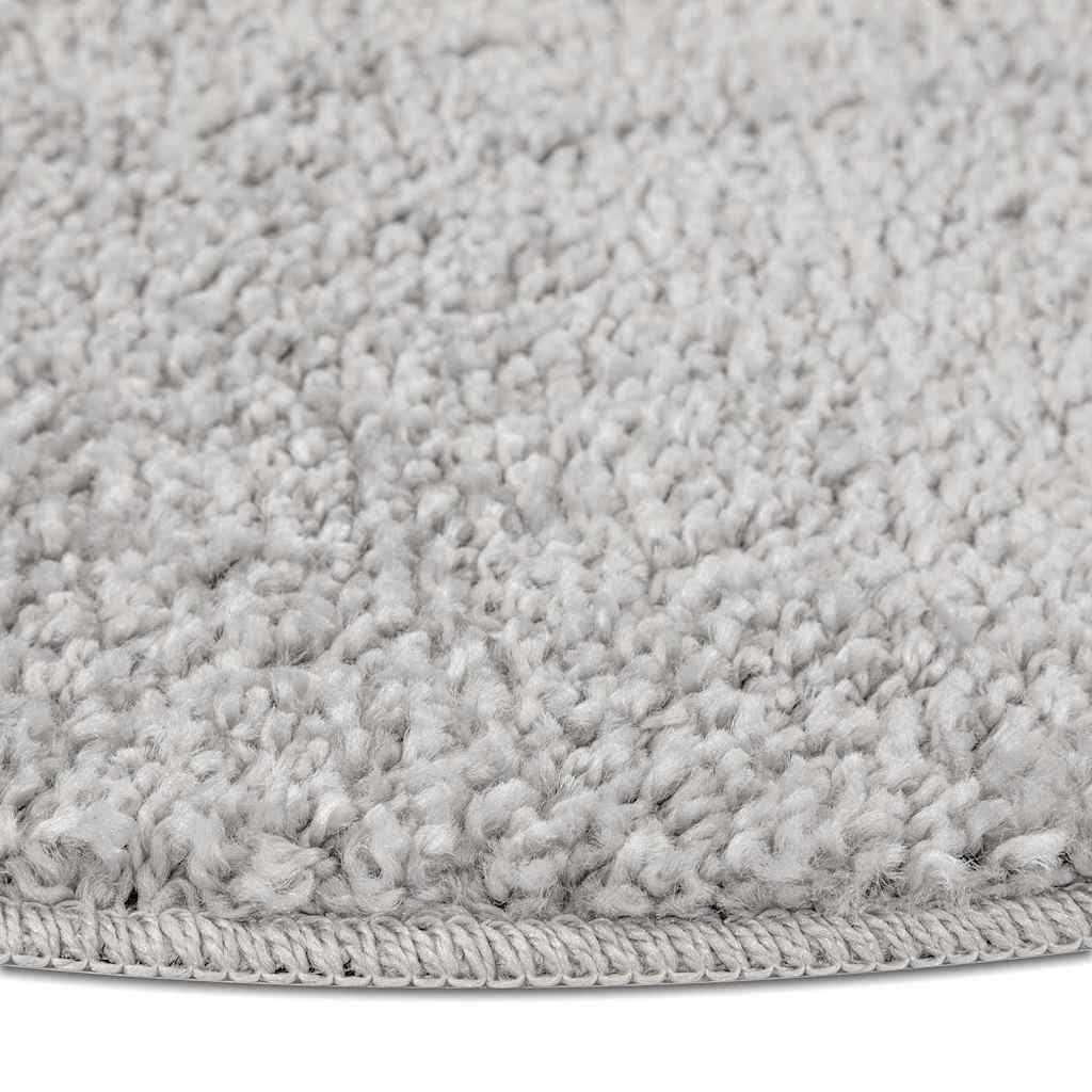 Anti-slip Shaggy tæppe Grå 120 x 120 cm PP