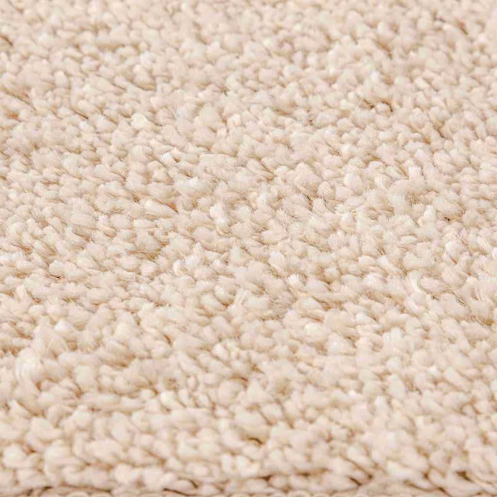 Anti-slip Shaggy tæppe Cremefarvet 200 x 200 cm PP