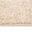 Anti-slip Shaggy tæppe Creme 200 x 200 cm PP