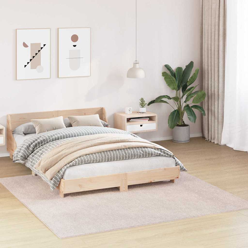 Anti-slip Shaggy tæppe Cremefarvet 200 x 200 cm PP