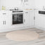 Anti-slip Shaggy tæppe Cremefarvet 120 x 120 cm PP