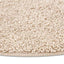 Anti-slip Shaggy tæppe Cremefarvet 160 x 160 cm PP