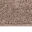 Anti-slip Shaggy tæppe Brun 200 x 200 cm PP