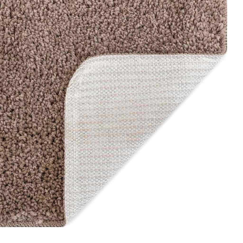 Anti-slip Shaggy tæppe Brun 200 x 290 cm PP
