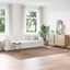 Anti-slip Shaggy tæppe Brun 200 x 290 cm PP