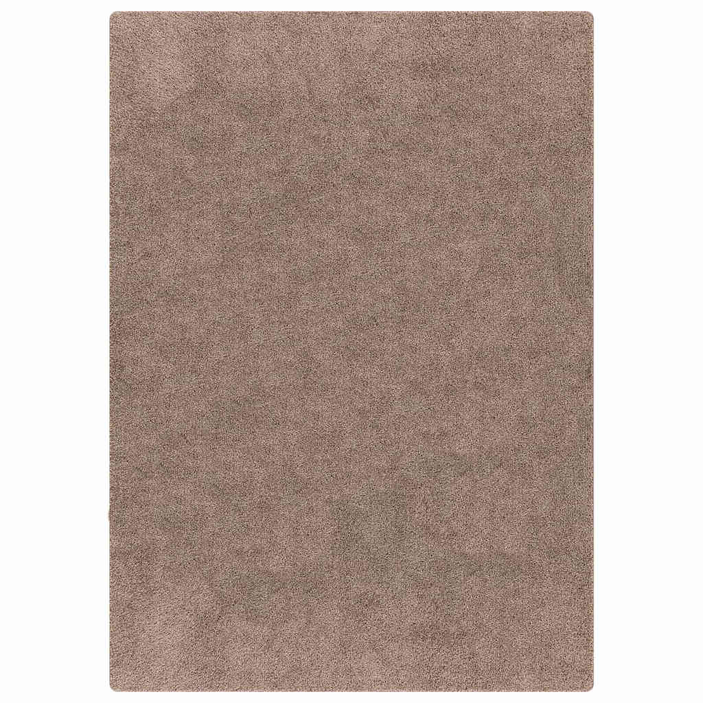 Anti-slip Shaggy tæppe Brun 200 x 290 cm PP