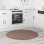 Anti-slip Shaggy tæppe Brun 120 x 120 cm PP
