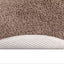 Anti-slip Shaggy tæppe Brun 160 x 160 cm PP