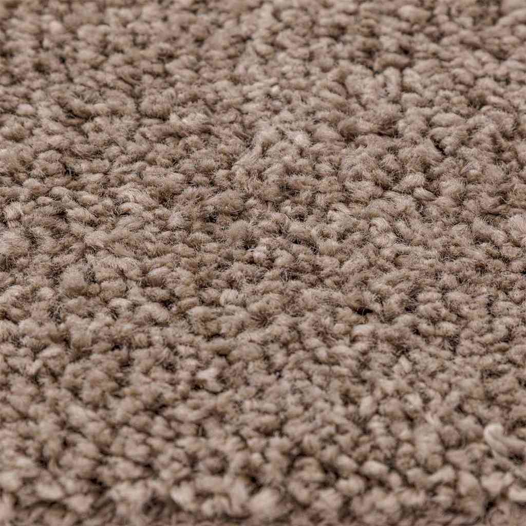 Anti-slip Shaggy tæppe Brun 160 x 160 cm PP