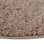 Anti-slip Shaggy tæppe Brun 160 x 160 cm PP
