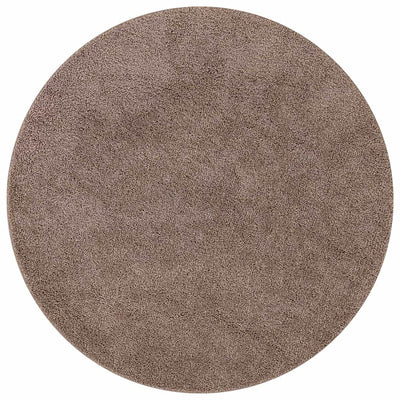 Anti-slip Shaggy tæppe Brun 160 x 160 cm PP