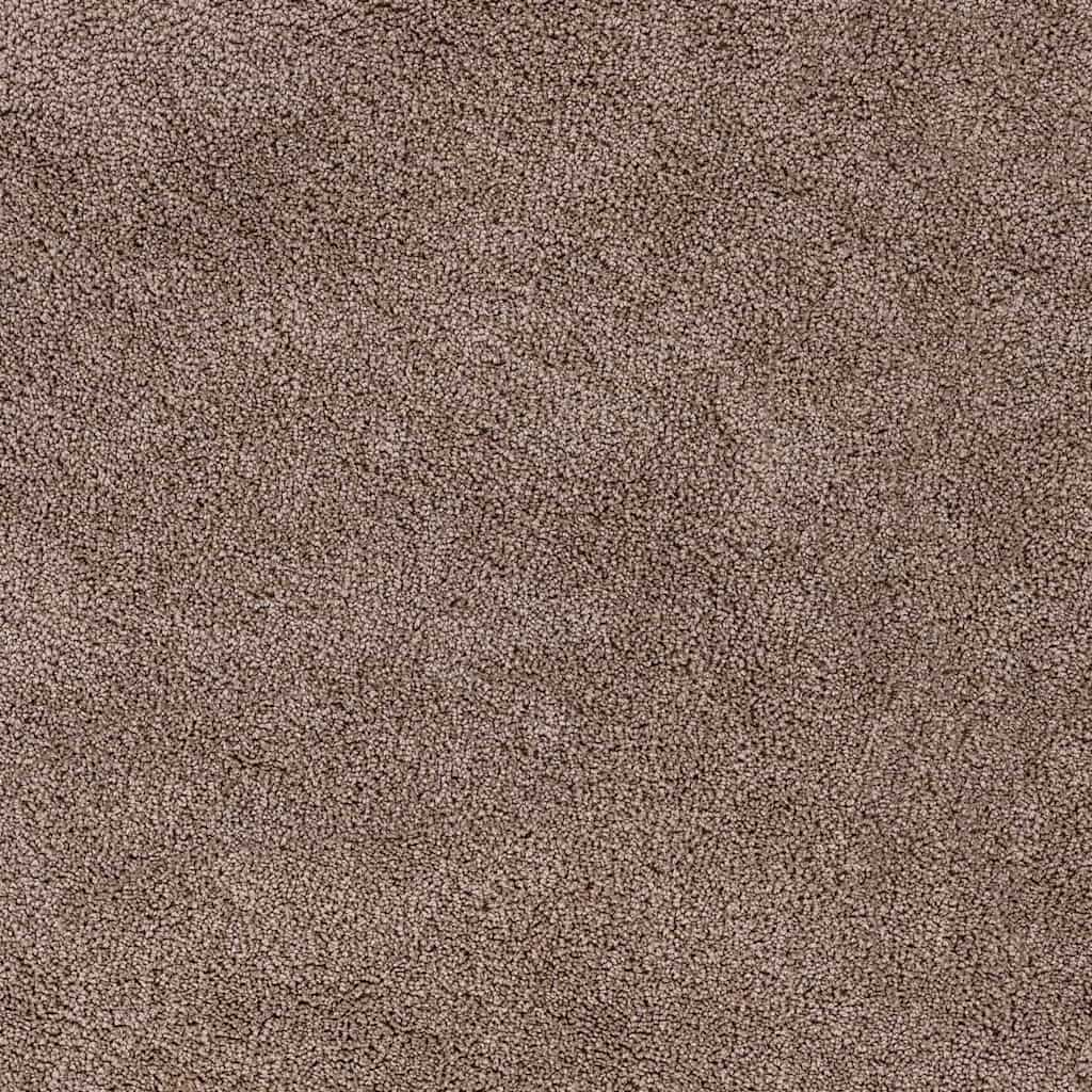 Anti-slip Shaggy tæppe Brun 160 x 160 cm PP