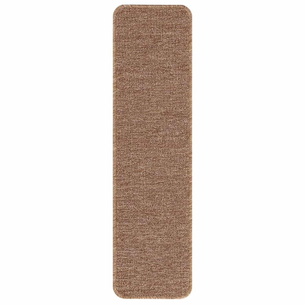 Skridsikre Trappemåtter Latex bagside 15 pcs Gul 75 x 20 cm PP