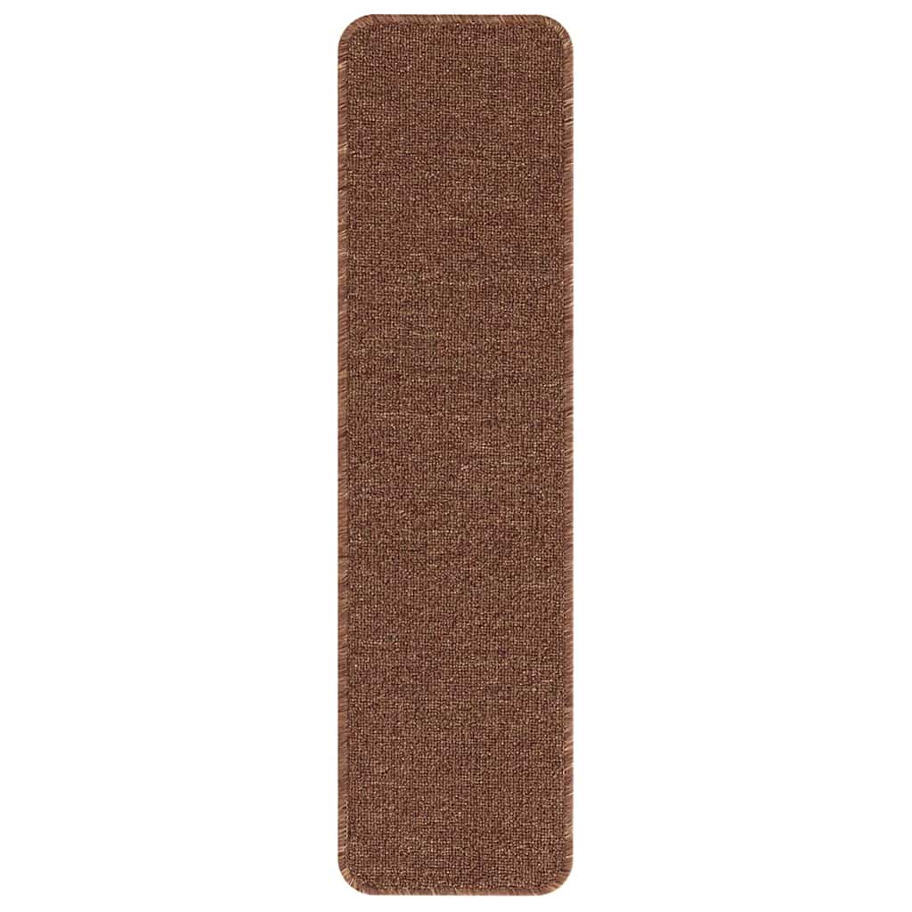 Skridsikre Trappemåtter Latex bagside 15 pcs Gul 75 x 20 cm PP